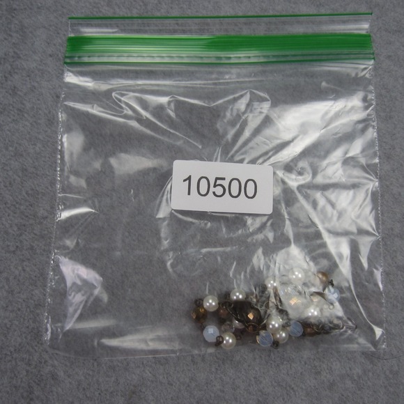 Sabika Classics Necklace Beaded Pearls Bronze Tone Crystals Extender Heart Charm - Picture 8 of 8